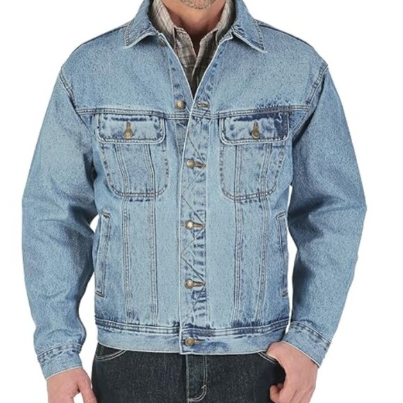 Wrangler VTG Vintage Denim Jacket, Indigo Wash, Size XL - Picture 1 of 10